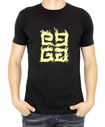 Givenchy Yellow Logo Givenchy Mens T Shirt Black Size Xl