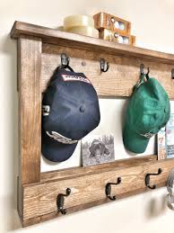 Wall Storage Baseball Cap Rack Hat Rail Coat Hanger Etsy Baseball Cap Rack Cap Rack Baseball Cap Storage Diy