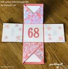 Einfach papierbrei als papiermasse fürs basteln und modellieren einfach und unkompliziert selbst herstellen. Geschtempelt Stampin Up Explosionsbox Geburtstag Vintage Flair Alle Meine Geburtstagsgrusse Zum Geburtstag Mitbringsel Tolle Uberraschung Basteln Mit Papier Diy Selbermachen Stempel Stanze Papier Stempeln Geschtempelt Gesche Preissler