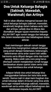 Doa mengawal diri dari sifat panas baran; Keluarga Bahagia Islami For Android Apk Download