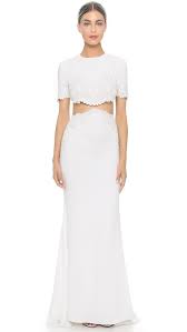 reem acra im chic two piece gown shopbop save up to 25