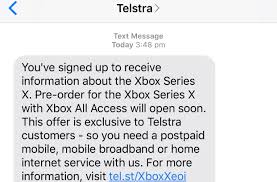 Guess Pre Orders Open Soon I M In Australia Got This Text Today Signed Up A Few Months Ago Xboxseriesx