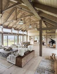 Gorgeous Beach House In Massachusetts With Barn Like Details Beach House Interior Farm House Living Room Barn House Plans
