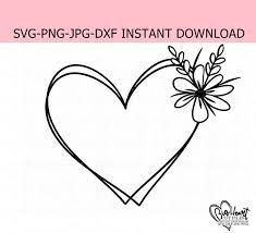 Free Free Flower Heart Svg 441 SVG PNG EPS DXF File