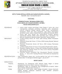 Contoh sk tim manajemen bos untuk sd (sekolah dasar) percepatan pelaksanaan program bos smk tahun 2017; 35 Laporan Dana Bos Sekolah Swasta Download Info Dana Tunai