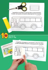 She was seated on the front instead of going to the back of the bus reserved for african americans. Rosa Parks Bus Craft 10 Minutes Of Quality Time