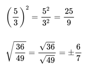 9. Potencias y raíz cuadrada de fracciones Melina Matemáticas