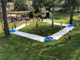 Slip N Slide Kick Ball Summer Party Games Beer Olympics Party Slip And Slide Kickball
