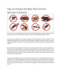 Pest control services in warsaw, 14. Pest Control In Estonia By Amanda C Gross Issuu