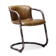 Randolh Armchair Brown Leather Chairs Leather Dining Chairs Brown Accent Chair