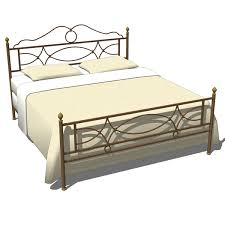 Newest nordic wrought iron bed simple bedroom metal king size double bed set. Wrought Iron Bedroom Set 02 3d Model Formfonts 3d Models Textures