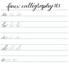 There are lots of other free worksheets here on brush lettering and other writing techniques. 12 Free Calligraphy Practice Sheets