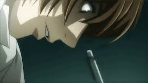Death Note Light Writing Gif Anime Wallpapers With tenor, maker of gif keyboard, add popular light yagami animated gifs to your conversations. death note light writing gif anime