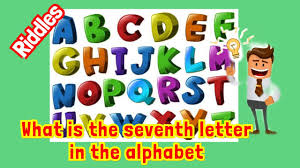 What is the 7th letter of the alphabet? Riddles What Is The Seventh Letter In The Alphabet Lds Jelo Elanda Youtube