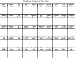 Su Pad Color Chart Stampin Up Color Chart My Design To