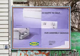 Ikea Uses Poorly Assembled Billboards To Admit Its Furniture Is Hard To Put Together Ikea Assembly Outdoor Advertising Advertising
