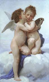 Amore E Psiche Bambini Di W A Bouguereau 1890 Noto Erroneamente Come Il Primo Bacio Che E Del 1873 William Adolphe Bouguereau Primo Bacio Stampa Su Tela