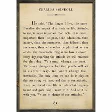 Attitude, to me, is more important than facts. Charles Swindoll Book Collection Art Print Jack And Jill Boutique