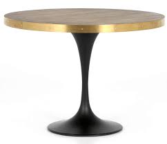 Evans Industrial Oak Wood Tulip Round Bistro Table 42 In 2020 Bistro Table Round Dining Table Bistro Dining Table