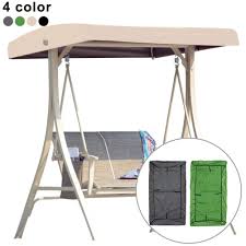 It is stationary (does not pivot) and angles up from the four sides to a flat top in the center similar to a roof. Outdoor Swing Canopy Replacement Canopy For Swing Seat Waterproof Replacement Canopy Top For Garden Swing 2 Seater Hammock Cover Sunshade Buy Online In Luxembourg At Luxembourg Desertcart Com Productid 209071221