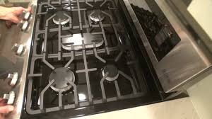 When we rough in the gas during a kitchen reno we put the cutoff behind an access panel in the cabinet next to the range then continue in the wall and stub out behind the stove to a. Replace Gas Line And Valve Under Stove Gazovaya Plita Podklyuchenie Youtube