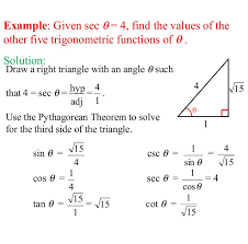 Bruce drew the triangle at the right. Trigonometry Ratios In Right Triangle