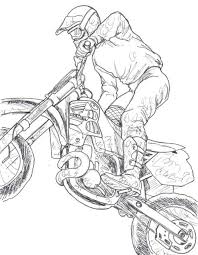 Motocross Bike Drawing Seamless pattern with vintage bicycles on beige background in retro. motocross bike drawing