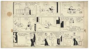 Lot Detail Chic Young Hand Drawn Blondie Sunday Comic Strip From 1937 Featuring Blondie Dagwood Baby Dumpling Daisy Dump truck like mash from cars 2 animated film.3d dump truck kidsfuntv. nate d sanders