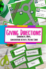 Giving Directions Speaking Activity Worksheets Conversation Cards Maps In 2020 Speaking Activities Conversation Cards Vocabulary Cards