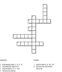 Skapa Egna Korsord I Matematik Mattesmedjan Rolig Matematik