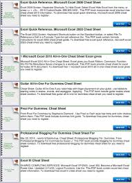 Excel For Dummies Cheat Sheet Pdf Free Download