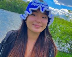 Crochet Evil Eye Bucket Hat