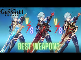 Akuoumaru R5 Vs Wolf'S Gravestone R1, The Unforged R1, Serpent Spine R5 |  Beidou Burst Comparison - Youtube