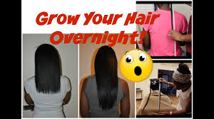 The average hair growth starts appearing in months. Grow Your Hair Overnight Results You Won T Believe Youtube