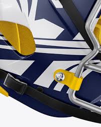 American Football Helmet Mockup In Apparel Mockups On Yellow Images Object Mockups