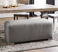 Featuring a beautiful button tufted waffle stitch design, this plush cushion provides amazing comfort and gorgeous texture for any style of decor. Dining Room Bench Cushions Pottery Barn