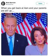 Pelosi And Schumer S Post Trump Address Know Your Meme
