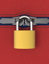 3d Model Rendering Of Zip Locked By Padlock With Images Padlock Padlock Necklace Padlock Bridges