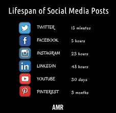 Lifespan Of Social Media Posts Social Media Post Social Media Marketing Agency Social Media Marketing