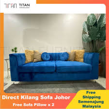 Buy sofas on costway, shop sectional sofa, recliner sofa, sofa beds and enjoy savings and discounts with fast, free shipping. Titan Furniture Free Shipping Nordic Sofa Set 1 Seater 2 Seater 3 Seater Sofa Navy Blue Sofa Set Murah Shopee Malaysia