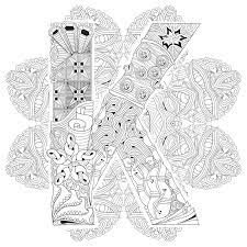 For boys and girls, kids and adults, teenagers and toddlers, preschoolers and older kids at school. Mandala With Letter K For Coloring Vector Decorative Zentangle Stock Vector Illustration Of Lily Henna 93210254