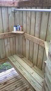 These final dimensions may vary based on the dimensions of your shower stall size, and can be used as general guidelines for proportions. Group Camping Checklist Outdoor Shower Outdoor Shower Enclosure Outside Showers