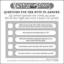 Men and women are very different—but there are perks and benefits to being a female. Imagination Entertainment Battle Of The Sexes Quiz Book 0669165002900 Amazon Com Books