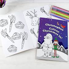 Download Personalised It S Christmas Elf Colouring Book With Pencil Crayons Charming Diva