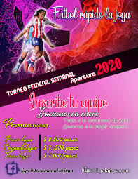 Índice ¿cuántas convocatorias lanza conacyt al año? Futbol Rapido La Joya I Invitacion A Nuestro Campeonato De Futbol Femenil Pandora Screenshot