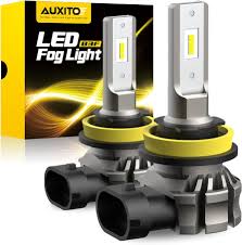 Amazon.com: AUXITO H11H8H16 LED Fog Light Bulbs or DRL, 6000 Lumens 6500K  Cool White Light, 300% Brightness, CSP LED Chips Fog Lamps Replacement for  Cars, Play and Plug (Pack of 2) :