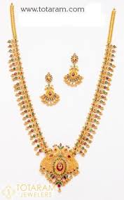 22k Rubies Emeralds Sets In 2020 Gold Necklace Designs Gold Jewellery Design Necklaces Gold Jewelry Stores