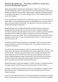 For example, you could shorten number 3 significantly by reducing the number of paragraphs you write in your speech. Bridesmaid Speeches The Steps To Make A Lovely And Genuine Bridesma