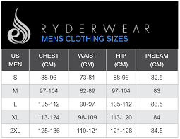 Mens Size Chart Size Chart Size Clothing Clothes