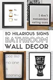 20 Funny Bathroom Signs Wall Art The Crafty Blog Stalker Funny Bathroom Signs Funny Bathroom Decor Printable Bathroom Signs